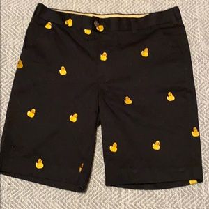 Loudmouth Men’s Black Khaki Rubber Ducky Shorts